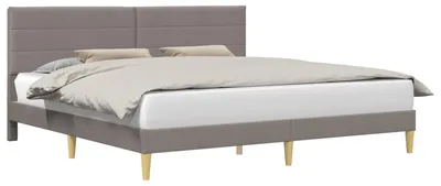 Obrázok produktu pre vidaXL Rám postele s čelom taupe 180 x 200 cm látka