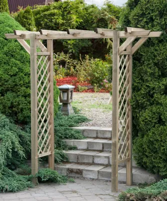 Produktbild von Pergola "Blauregen" gerade - Abmessung: 220 x 80 x 215 cm (L x B x H)