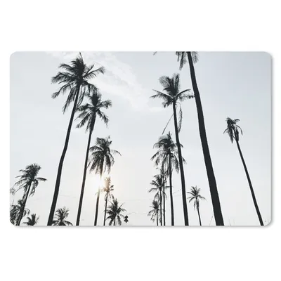 Produktbild von MuchoWow® Schreibtischunterlage Palmen - Sommer - Tropisch 60x40 cm - XXL Mauspad - Großes Mauspad