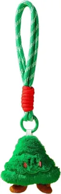 Produktbild von INF Weihnachtsbaum Plüsch Schlüsselanhänger - Festliches Feiertags Accessoire