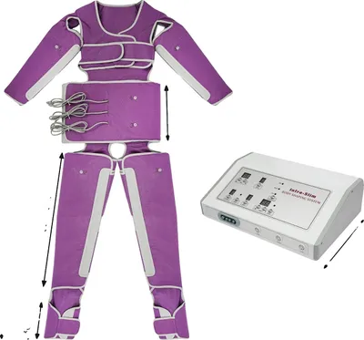 Produktbild von Luftdruckmassagegerät, 7 Intensitätsstufen, Heizfunktion, Lila, EU-Stecker