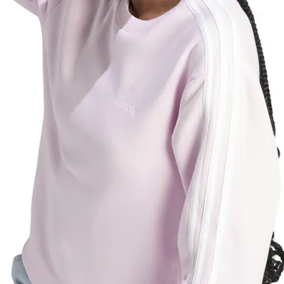 Produktbild von adidas Pullover Damen Rundhals im 3 Streifen Design, Farbe:Pink, Größe:L