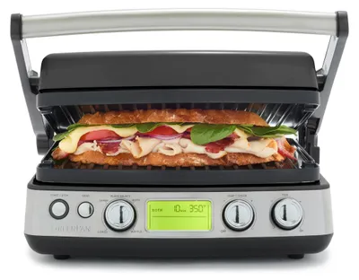 Kontaktgrill 6-in-1, PFAS-frei, klappbar, 1500 W, Schwarz