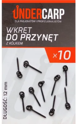 Zdjęcie produktu dla Under Carp - wkręt do przynęt z kółkiem 12 mm