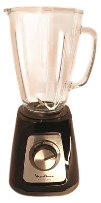 Image de Moulinex LM430810 Blender avec bol en verre, Mixeur électrique à smoothies, 800W