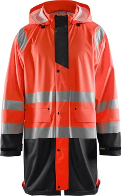 Produktbild von Blakläder High Vis Regenjacke 4324 2000 Level 1 in high vis rot/schwarz, Farbe:high vis rot/schwarz, Größe:S