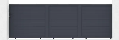 Produktbild von Schiebetor 5m EIGER H.140cm Aluminium + Tor EIGER H140 GRAU