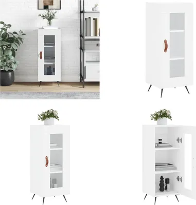 Produktbild von vidaXL Sideboard Weiß 34,5x34x90 cm Holzwerkstoff - Sideboard - Sideboards - Schrank - Aufbewahrungsschrank