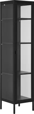 Image de Brisbane vitrine 1 porte en verre noire.
