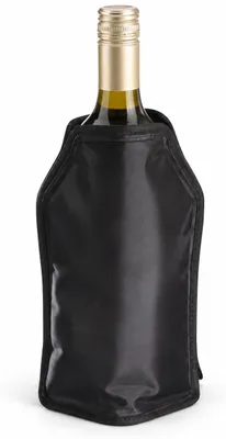 Image de Benza – Manchon de refroidissement pour bouteilles – Manchon de refroidissement réutilisable pour bouteilles de vin – 15 x 22,5 cm – Noir, Image générée par une IA