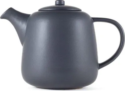 Image de Théière en céramique de 1,3 l avec filtre en acier inoxydable 304 - Théière design pour le thé et les sachets de thé