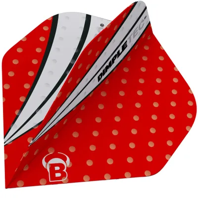 Produktbild von BULL'S Dimpletec Red Flights - A-Standard -- 1 Satz