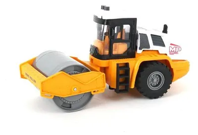 Imagen del producto de Rodillo vial autopropulsado, escala 1:16, color amarillo