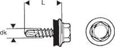 Immagine prodotto di Selbstbohrschraube 4,8*20Mm Verzinkt - 5 Sto - Wsb 20 Zns