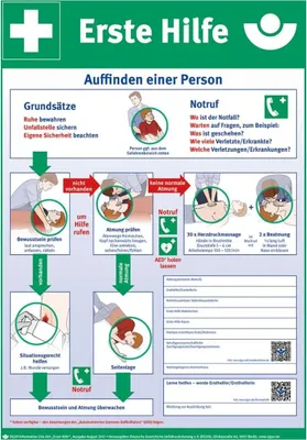 Immagine prodotto di SafetyMarking® Rettungszeichen   - Anleitung zur Ersten Hilfe
