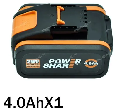 Immagine prodotto di Batteria per utensili Worx da 20V - Batteria di ricambio WA3553 - Litio-Ioni 4Ah - 1 pezzo - compatibile con WA3551, WX176, WX550, WX386, WX373, WX290, WX800, WU268