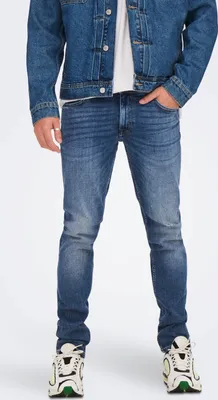 Produktbild von Slim Fit Jeans Destroyed Denim Hose ONSLOOM Stretch Tapered Trousers |