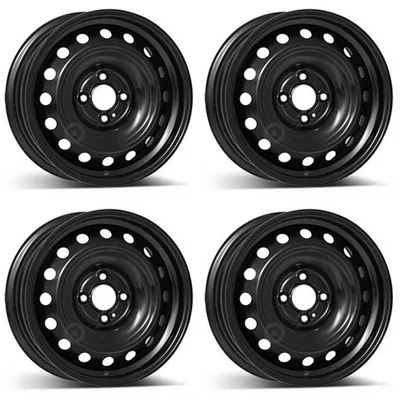 Image de 4 jantes en acier Alcar, 6.0Jx15 pouces, déport 31, 4x100, pour Renault Clio (lot de 4)
