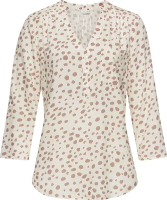 Produktbild von LASCANA Schlupfbluse creme-taupe bedruckt Größe 38