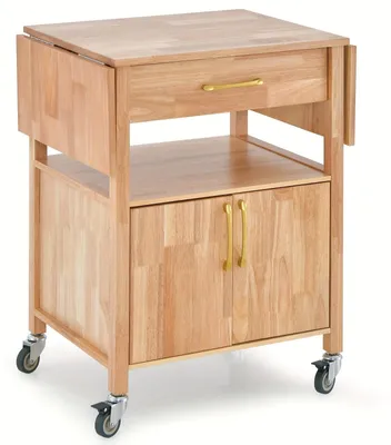 Obrázek produktu pro Kuchyňský vozík - Kuchyňský vozík na kolečkách - Servírovací vozík - Vozík s pracovní deskou - Úložný vozík - Výsuvná pracovní deska