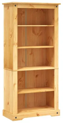 Productafbeelding van vidaXL Boekenkast, 5 vakken, Mexicaanse stijl, grenenhout, 80x40x170 cm