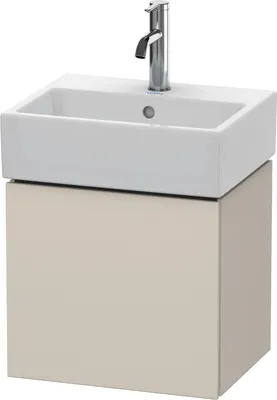 Produktbild von Waschtischunterbau L-CUBE 400x434x341mm Anschlag rechts taupe Anschlag rechts taupe