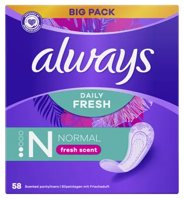 Obrázek produktu pro Vložky Always Dailies Fresh & Protect, běžné, 140 g
