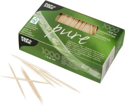 Produktbild von 1.536.000 Zahnstocher, Holz pure rund 6,8 cm