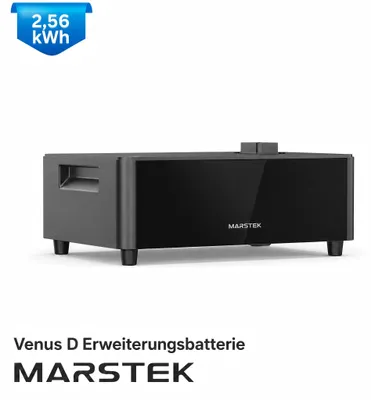 Produktbild von MARSTEK Venus D Erweiterungsakku 2,56kWh, LiFePO4 Zusatzbatterie, nur für Venus D, modular erweiterbar bis 15,36kWh, IP65