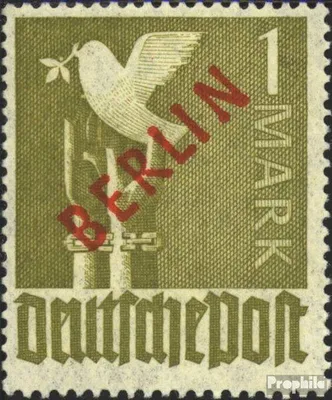 Produktbild von Briefmarken Berlin (West) 1949 Mi 33 postfrisch Rotaufdruck