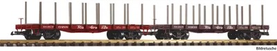 Produktbild von Piko 38797 - 1/22,5 / G 2er Set Rungenwagen D&RGW - Neu