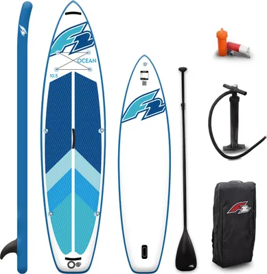 Produktbild von F2 Marken Stand Up Paddle Board Ocean Blau SUP 10'5 320cm + Basic Zubehör Paket