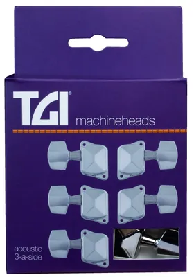 Produktbild von TGI TG412 Stimmmechaniken für Akustikgitarren, Nickel