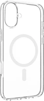 Image de Étui pour téléphone portable pour iPhone 16 Plus, Fixed MagPure pour MagSafe, transparent et blanc