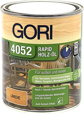 Produktbild von Gori 4052 Rapid Öl teak 0,75L Holzöl Hartholzöl
