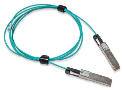 Obrázok produktu pre NVIDIA - 200GBase-AOC Direct Connect kábel - QSFP56 na QSFP56 - optické vlákno - bezhalogénový, aktívny optický kábel (AOC) - čierny