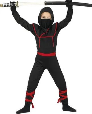 Produktbild von Fiestas Guirca - Kostüm für Kinder Set FG1523 (128-134) (Schwarz/Rot)