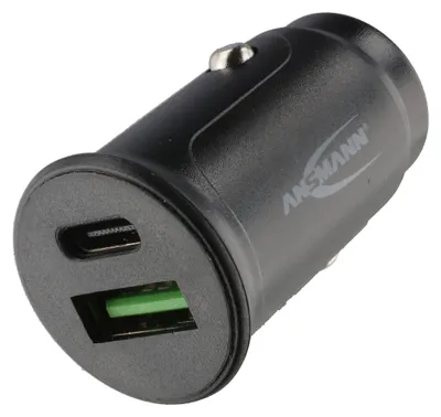 Image de Chargeur voiture USB Ansmann CC230PD, sortie USB et USB-C PD, 2 ports de charge, 30 W
