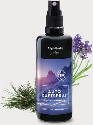 Produktbild von Auto Duftspray Allgäuer Gelassenheit Lavendel, Alpenzirbe und Eukalyptus