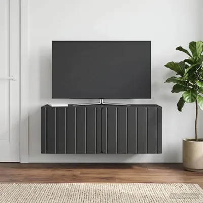 Zdjęcie produktu dla Maison Exclusive – szafka pod telewizor do montażu na ścianie 78,5 x 31 x 30 cm, czarna