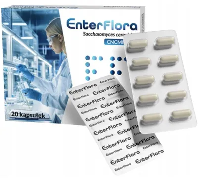 Obrázok produktu pre PharmaDot EnterFlora, 20 kapsúl s Saccharomyces boulardii