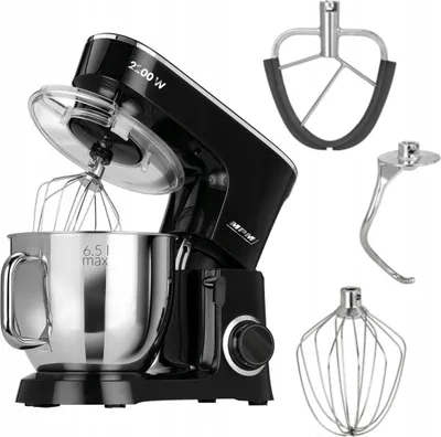 Produktbild von Planeten-Küchenmaschine schwarz MPM MRK-19 2200W