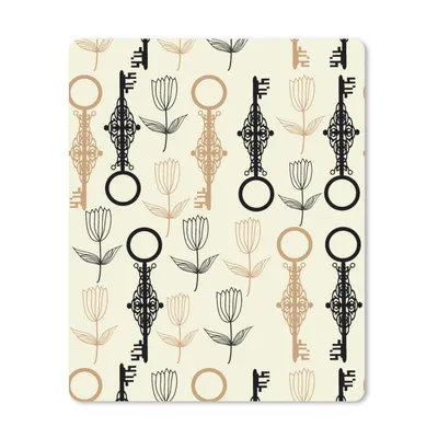 Produktbild von MuchoWow® Mauspad Mousepad Schlüssel - Gold - Muster 30x40 cm - Mousepads - Maus Mat - Pad - Mausunterlage - Mausmatten