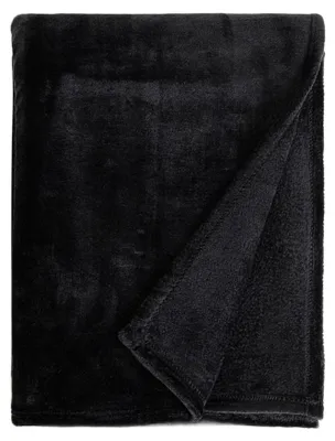 Produktbild von HOMLA ROTE-Decke, dick, schwarz, 150 x 200 cm
