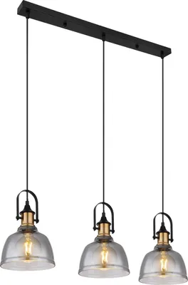 Produktbild von Globo Lighting Hängeleuchte Metall schwarz, 3x E27