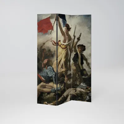 Produktbild von SpaceRebels Paravent Raumteiler - 3-teilig Raumtrenner, Druck 1-Seite - Raumtrenner - Trennwand Wohnung - Room Divider - Spanische Wand Deko Modern Sichtschutz
