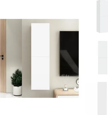 Immagine prodotto di mobile TV vidaXL bianco 30,5x30x110 cm in legno - Mobili TV