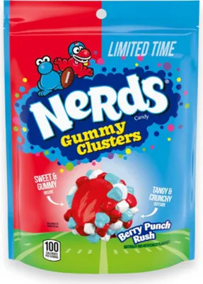 Produktbild von Nerds Gummy Clusters Limited Time Berry Punch Rush 141g