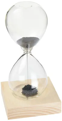 Productafbeelding van Zandloper, direct bruikbaar, met magnetisch zand, ongeveer 16 cm