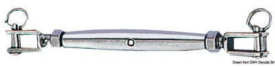 Zdjęcie produktu dla Turnbuckle z two fixed jaws AISI 316 8 mm Osculati 07.197.08